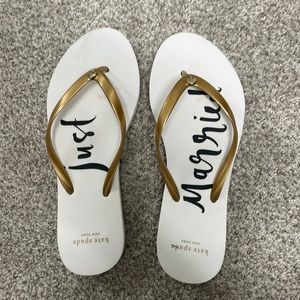 Kate Spade just married flip-flops size 7